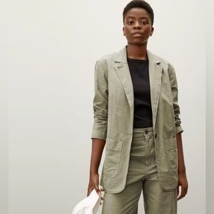 Everlane Fatigue Blazer, Camo Green